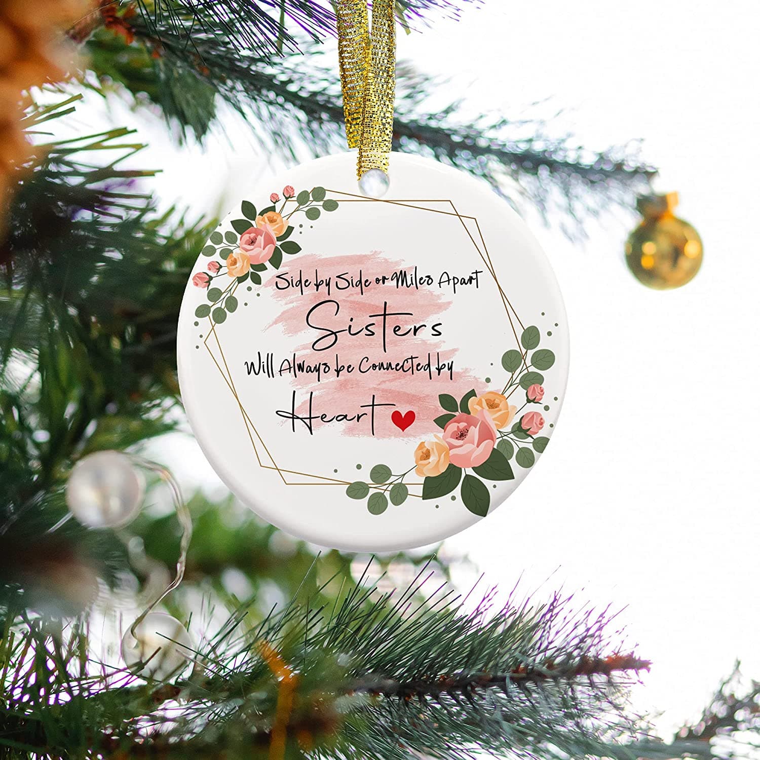 I Would Fight A Bear For You Sister Funny Ornament