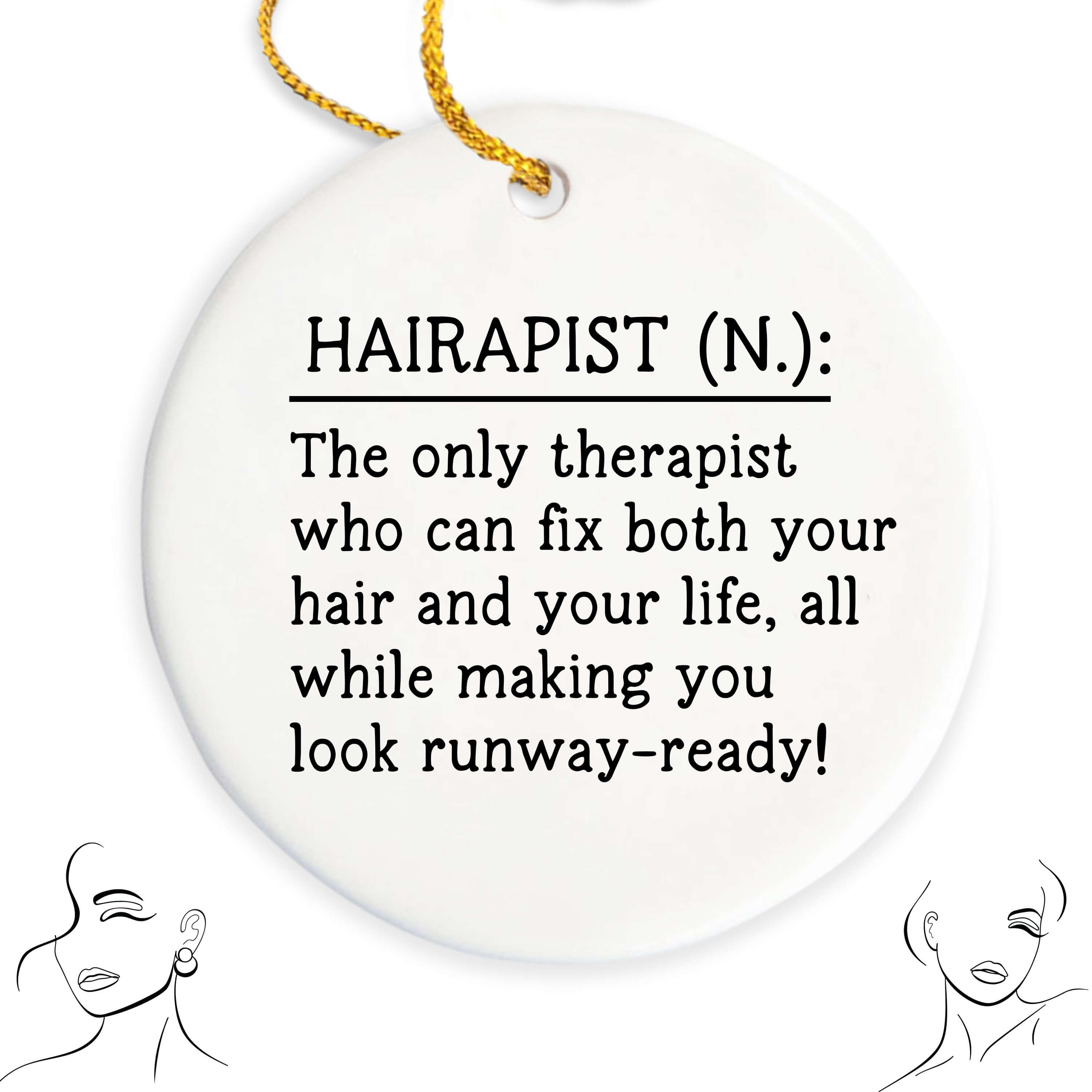 Hairstylist Christmas Ornaments