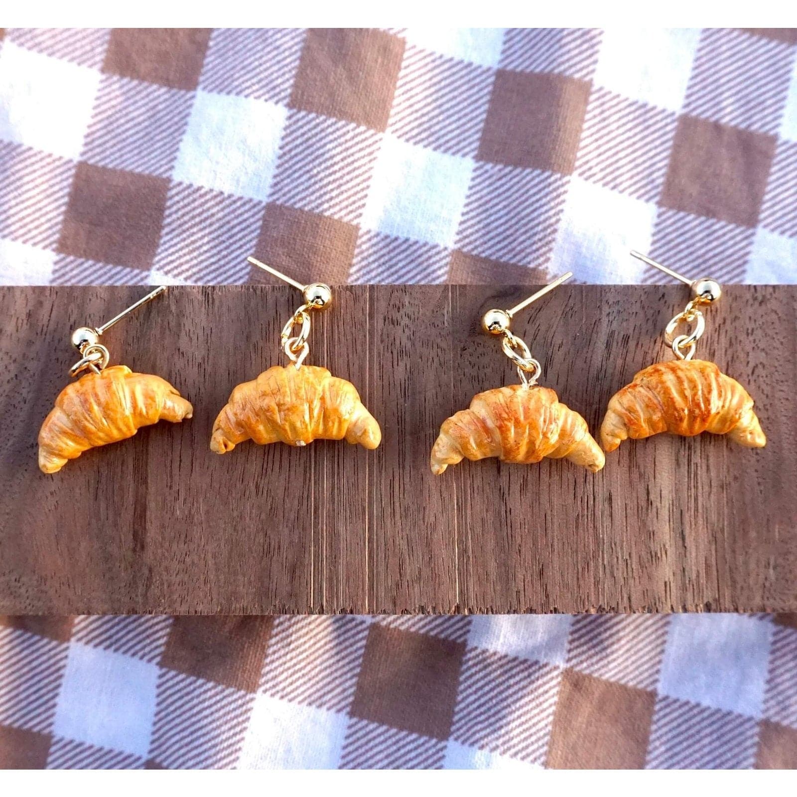 Croissant Stud Earrings