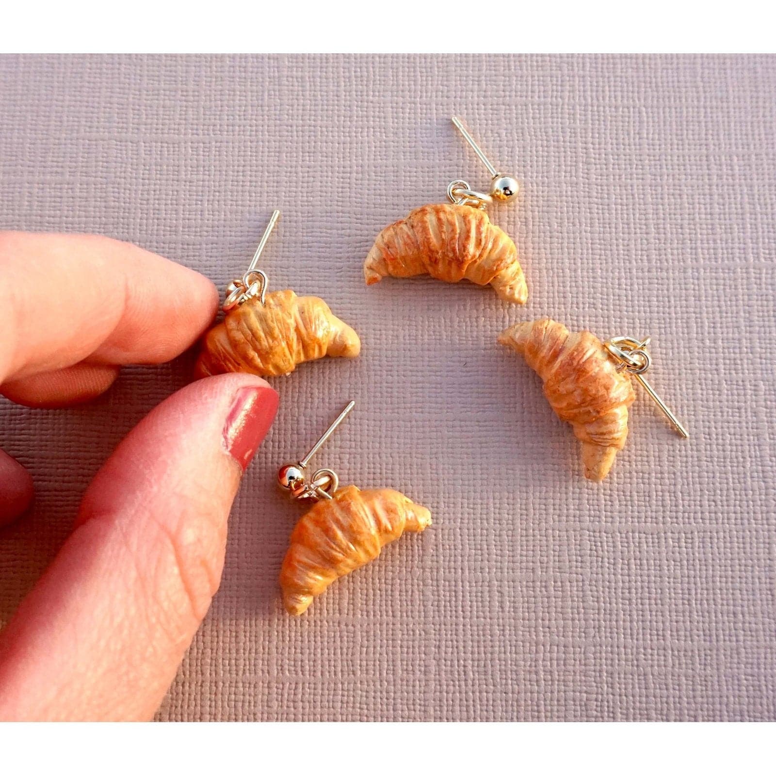 Croissant Stud Earrings