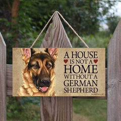 "It's Not a Home Without" Wood Breed Sign For Christmas