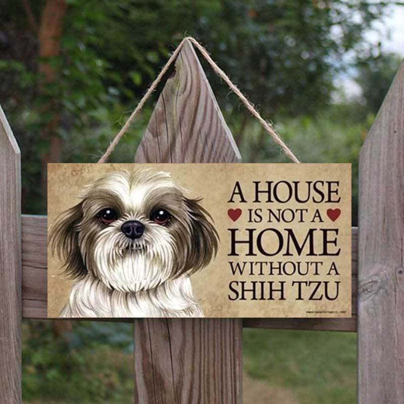 "It's Not a Home Without" Wood Breed Sign For Christmas