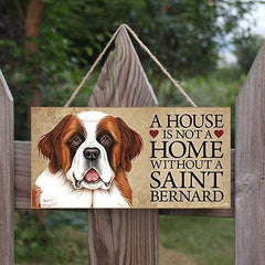 "It's Not a Home Without" Wood Breed Sign For Christmas