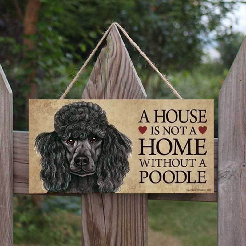 "It's Not a Home Without" Wood Breed Sign For Christmas