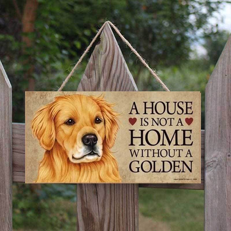 "It's Not a Home Without" Wood Breed Sign For Christmas