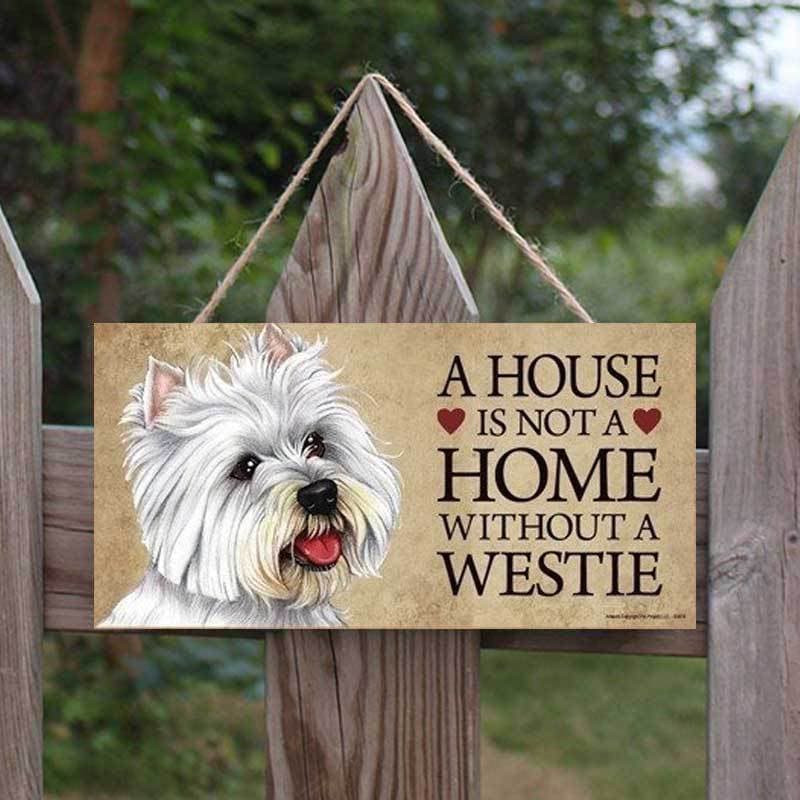 "It's Not a Home Without" Wood Breed Sign For Christmas