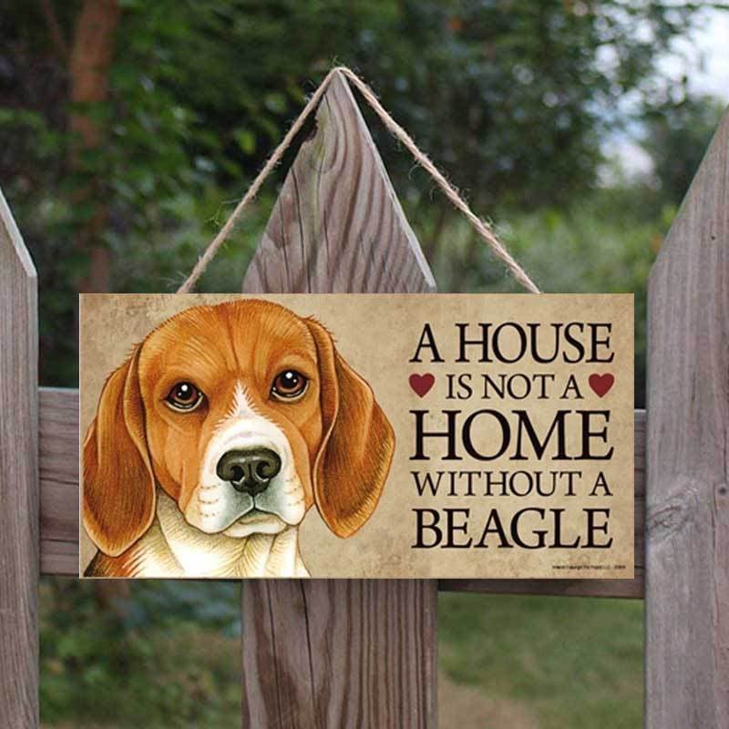 "It's Not a Home Without" Wood Breed Sign For Christmas