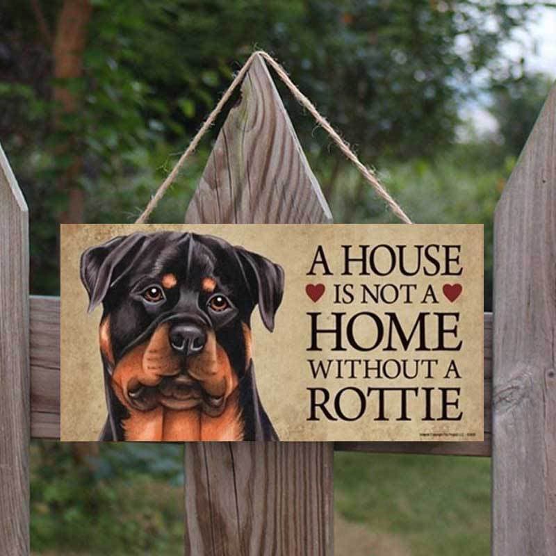 "It's Not a Home Without" Wood Breed Sign For Christmas