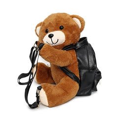 Plush teddy bear backpack