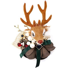 elk brooch perfect for coat decoration